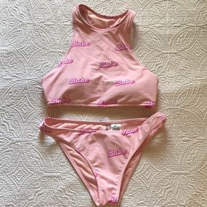 Forever 21 pink Babe swimsuit